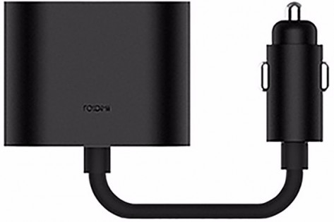Адаптер Xiaomi RoidMi 1 to 2 charger adapter Black DYQ01RM